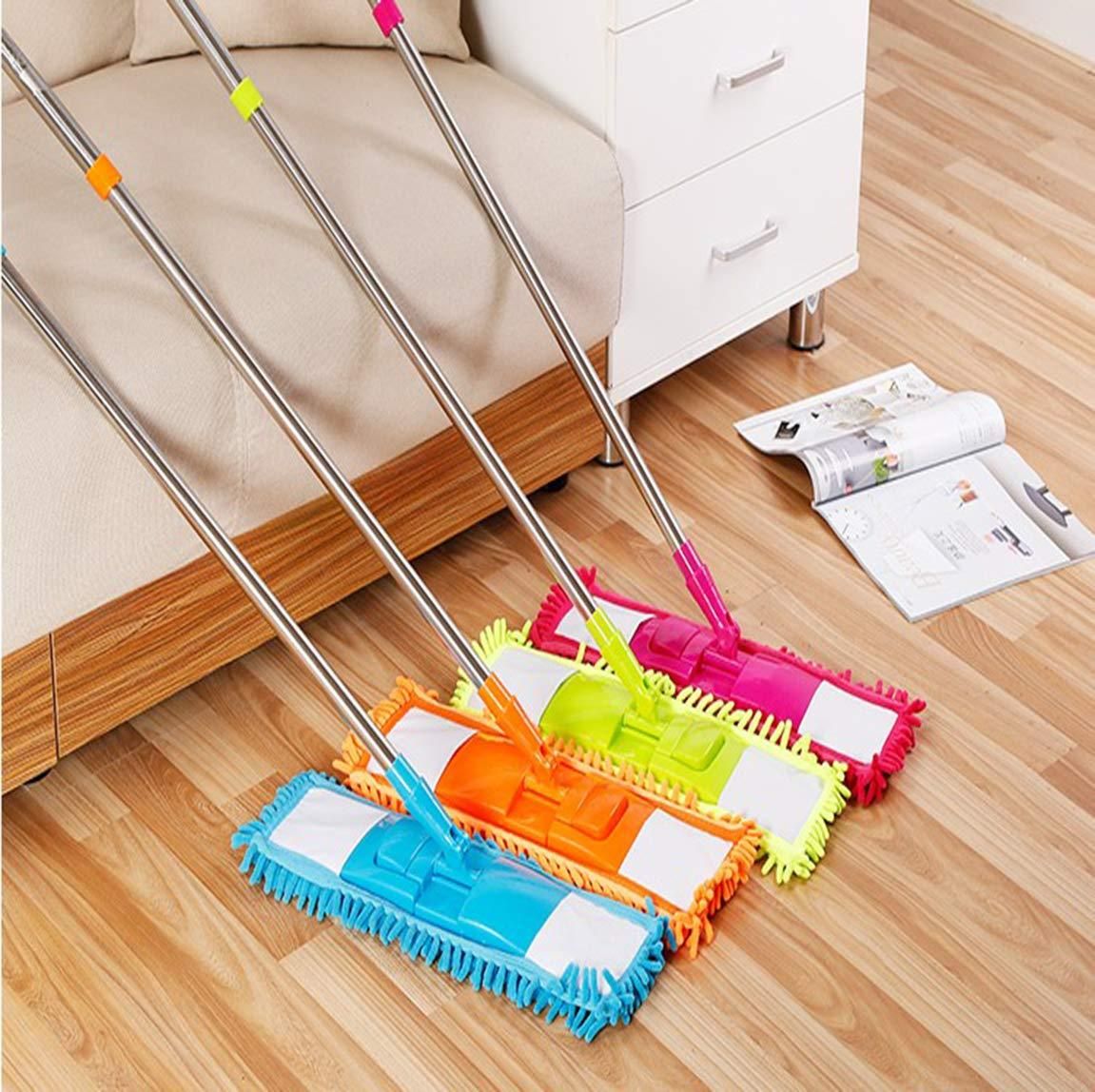 Flat Microfiber Floor Cleaning Mop - Wet and Dry Cleaning