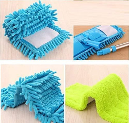 Flat Microfiber Floor Cleaning Mop - Wet and Dry Cleaning