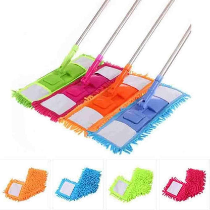 Flat Microfiber Floor Cleaning Mop - Wet and Dry Cleaning